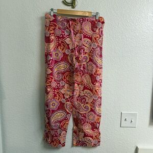 Vera Bradley Paisley Pink Lounge Pants Size XS